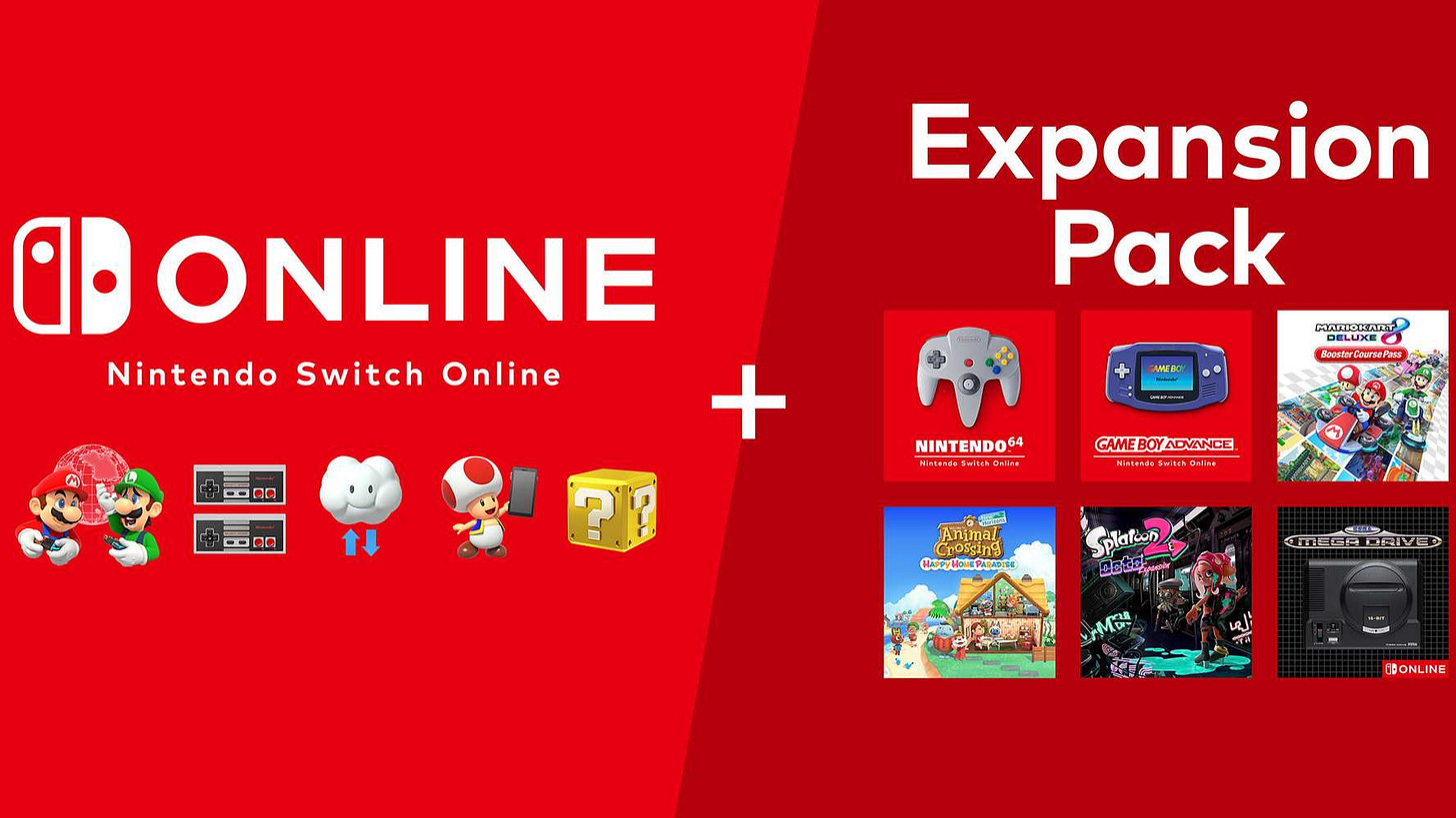 Nintendo Switch Online + Expansion Pack Nintendo Switch Online + Expansion Pack