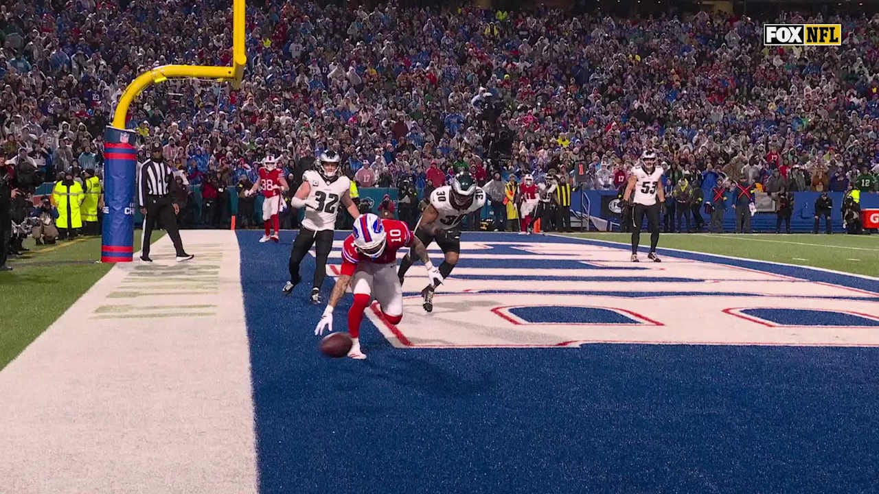 Philadelphia Eagles survive after Buffalo Bills quarterback Josh Allen misses wide receiver Khalil Shakir on game-winning two-point conversion attempt Philadelphia Eagles survive after Buffalo Bills quarterback Josh Allen misses wide receiver Khalil Shakir on game-winning two-point conversion attempt