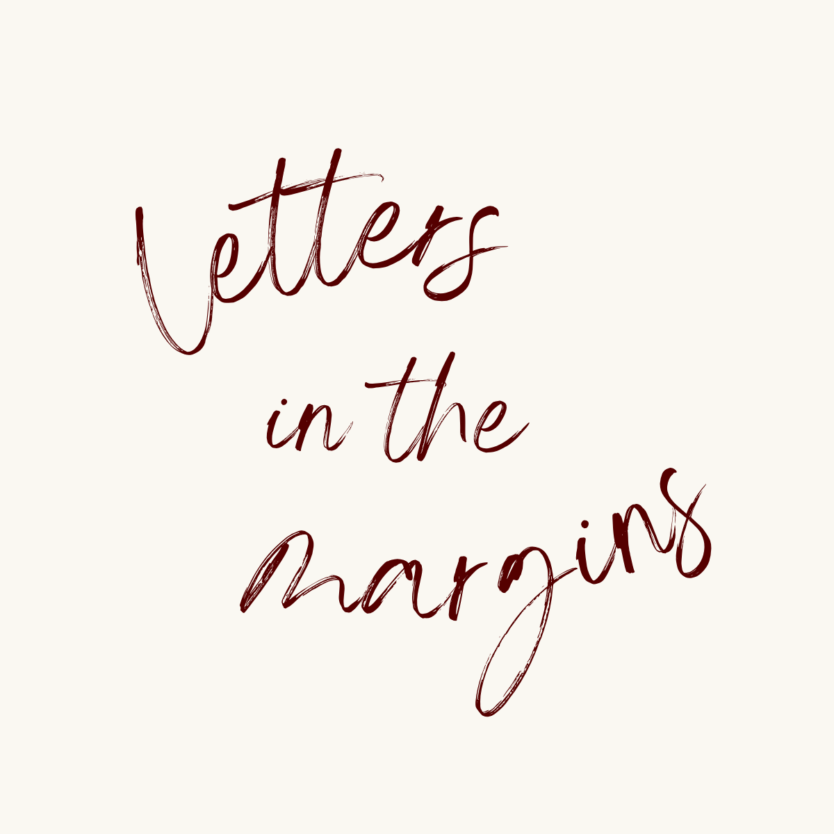 letters in the margins