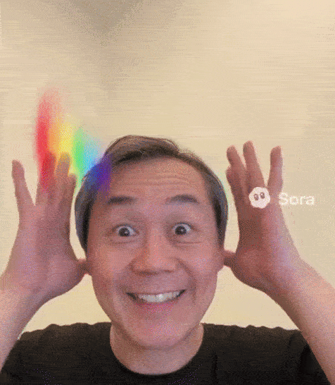 Tomas återskapar SpongeBob imagination meme utan att använda copyrighted material.