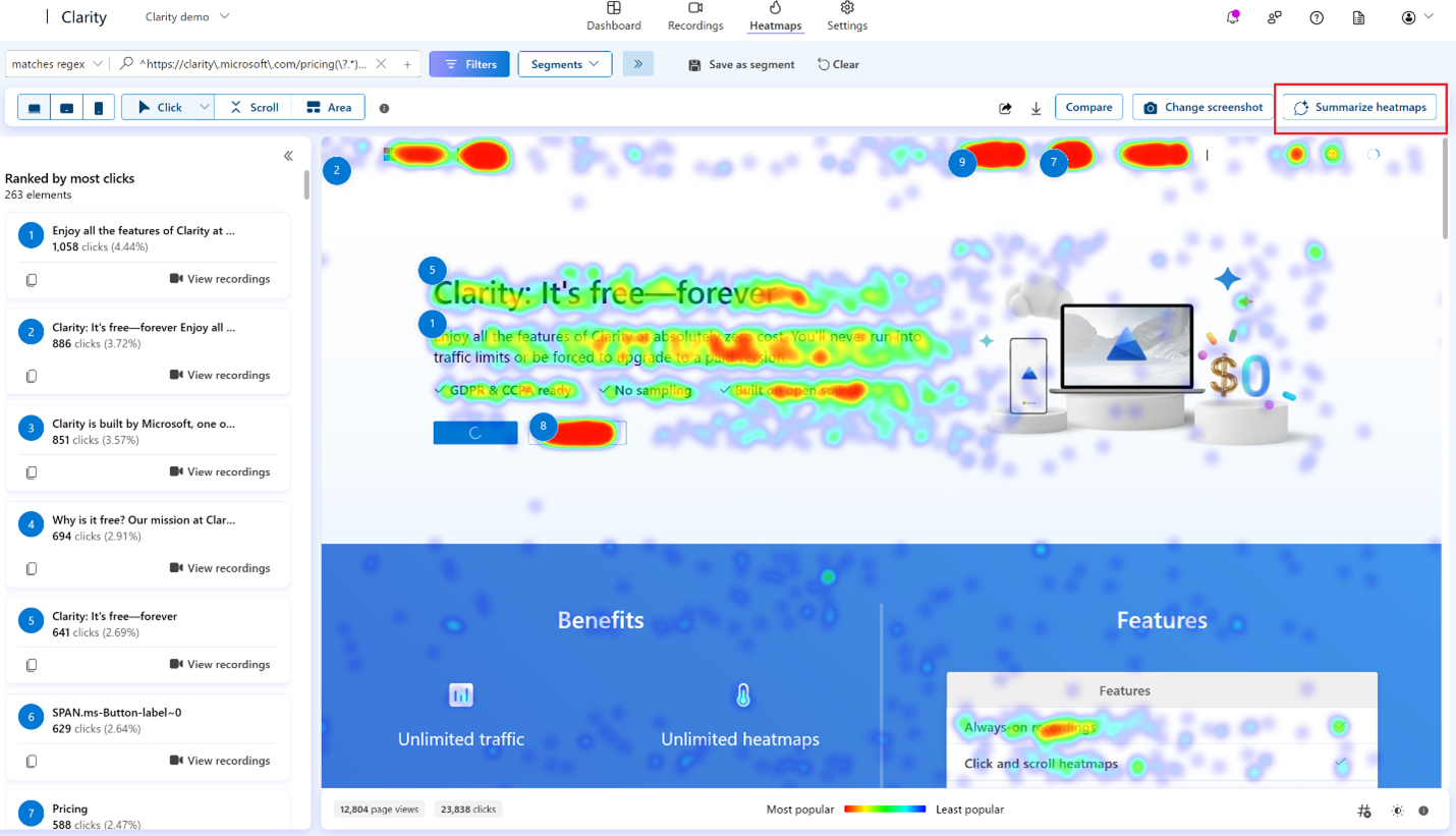 Heatmap Insights | Microsoft Learn