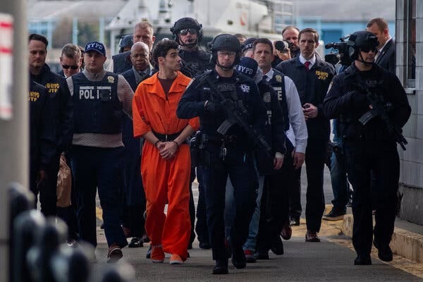 At Luigi Mangione's Perp Walk, Mayor Eric Adams Appeared Stage Right - The  New York Times