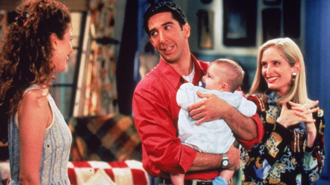 Ross Geller père célibataire dans la série Friends