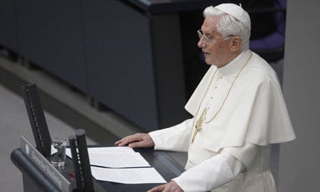Pope Benedict's challenge to positivism in the Bundestag | Andrew Brown |  The Guardian