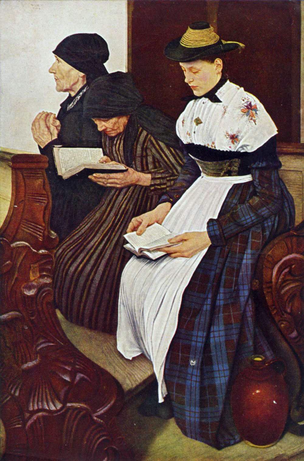 Wilhelm Leibl, Three Women in Church, 1882 Wilhelm Leibl, Three Women in Church, 1882
