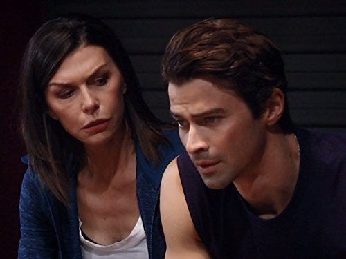 matt cohen with finola hughes on general hospital matt cohen with finola hughes on general hospital