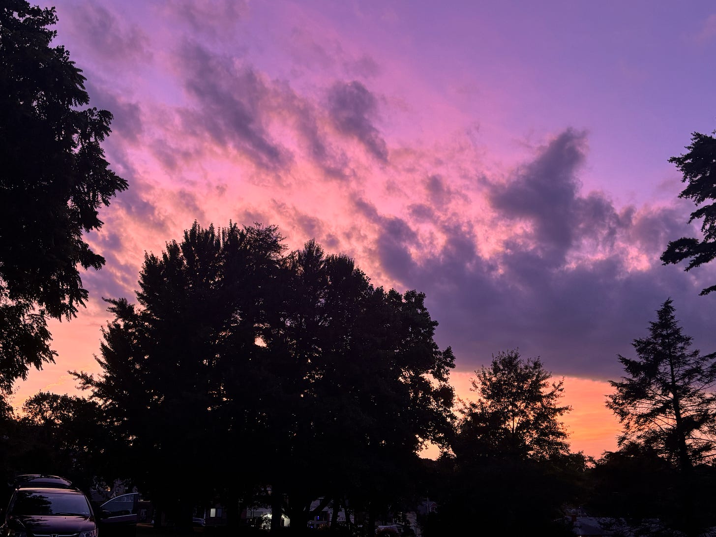 rich purple sky