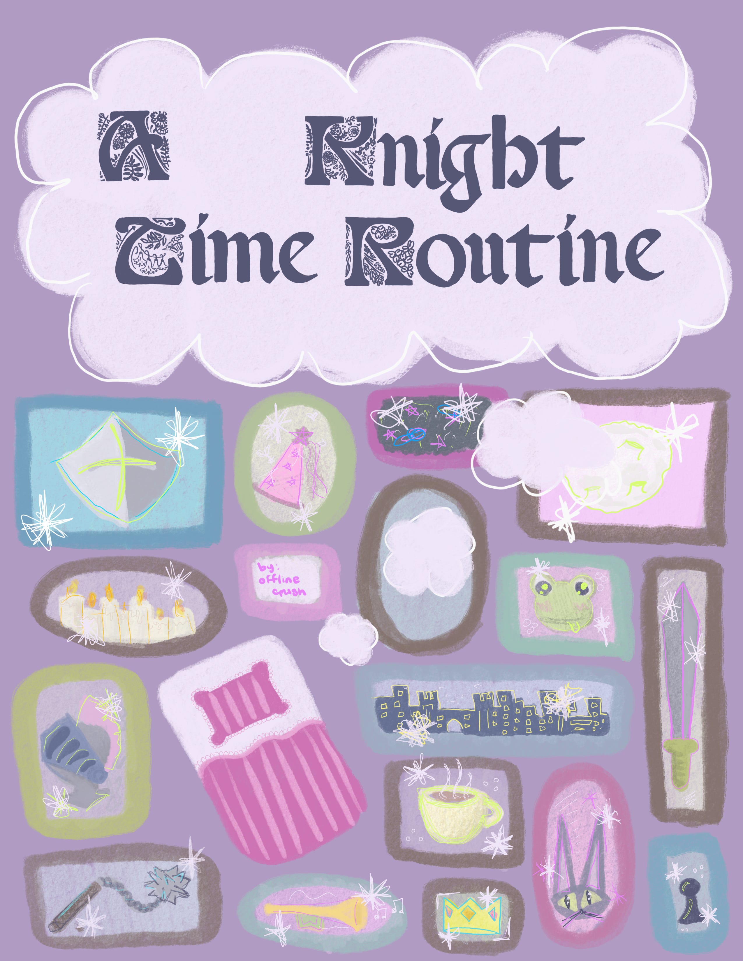Knightly Routine The Game a knight-time routine: a zine! - by brooklyn 𓆏