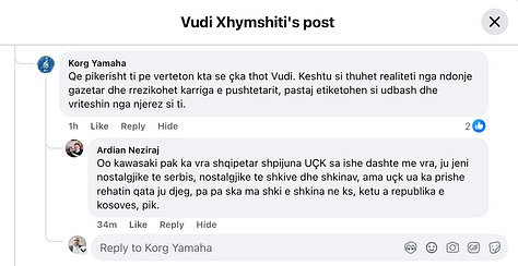 Galeria paraqet reagime reale nga publiku pas publikimit të hulumtimit, të cilat shërbejnë si dokumentim empirik i mënyrës se si funksionon delegjitimimi dhe frikësimit në hapësirën publike. Reagime publike të dokumentuara tregojnë zhvendosjen nga debat me fakte drejt etiketimeve, gjuhës së frikësimit dhe presionit personal, në përputhje me analizën e përshkruar në gjetjet hulumtuese të botuara më 4 Shkurt 2026.