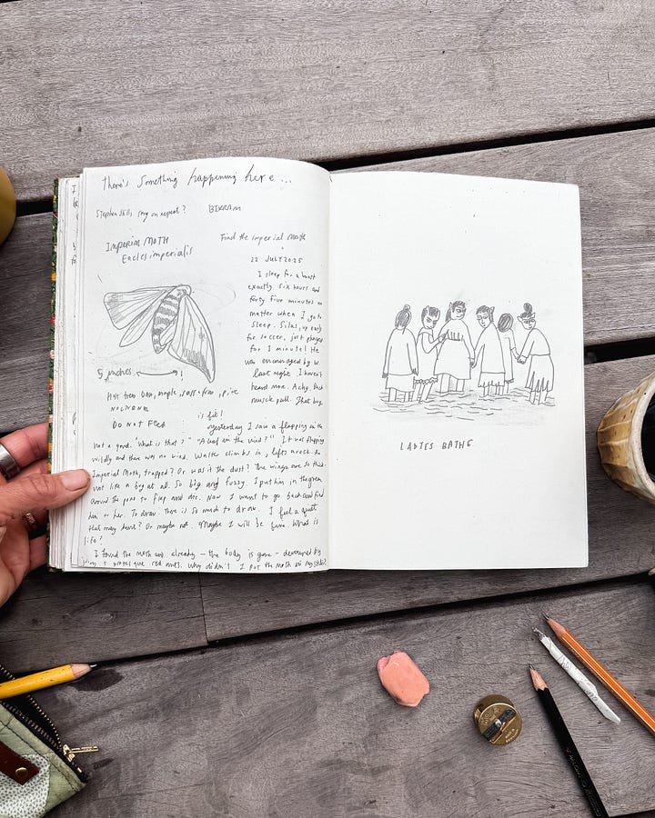 Journal Sketchbook Spreads. Write everyday.