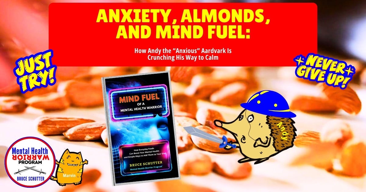 Anxiety, Almonds and Mind Fuel: How Andy the “Anxious” Aardvark Is Crunching His Way to Calm