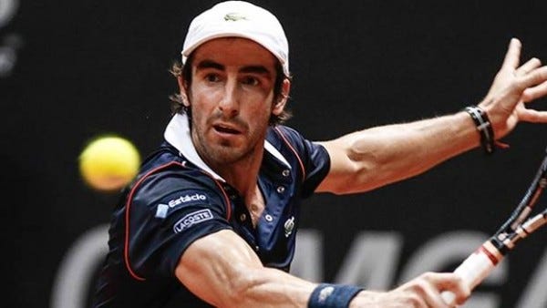 pablo cuevas returning to santiago giraldo brasil open 2015 pablo cuevas returning to santiago giraldo brasil open 2015