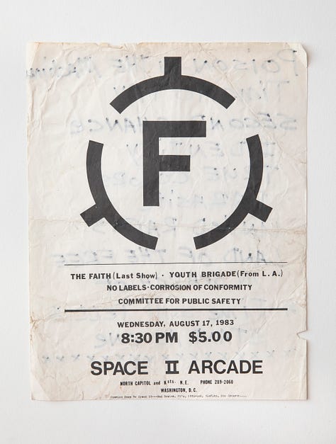 Flyers and Minor Threat Press Kit photo.