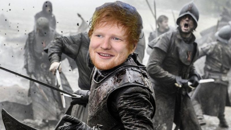 ed sheeran showing up in game of thrones