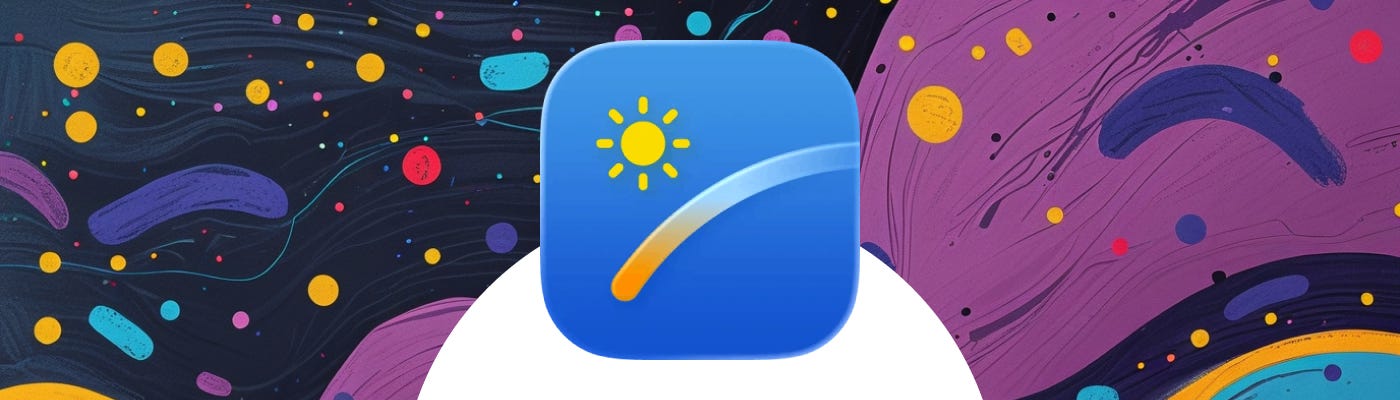 The Lumy app icon on a colorful background.