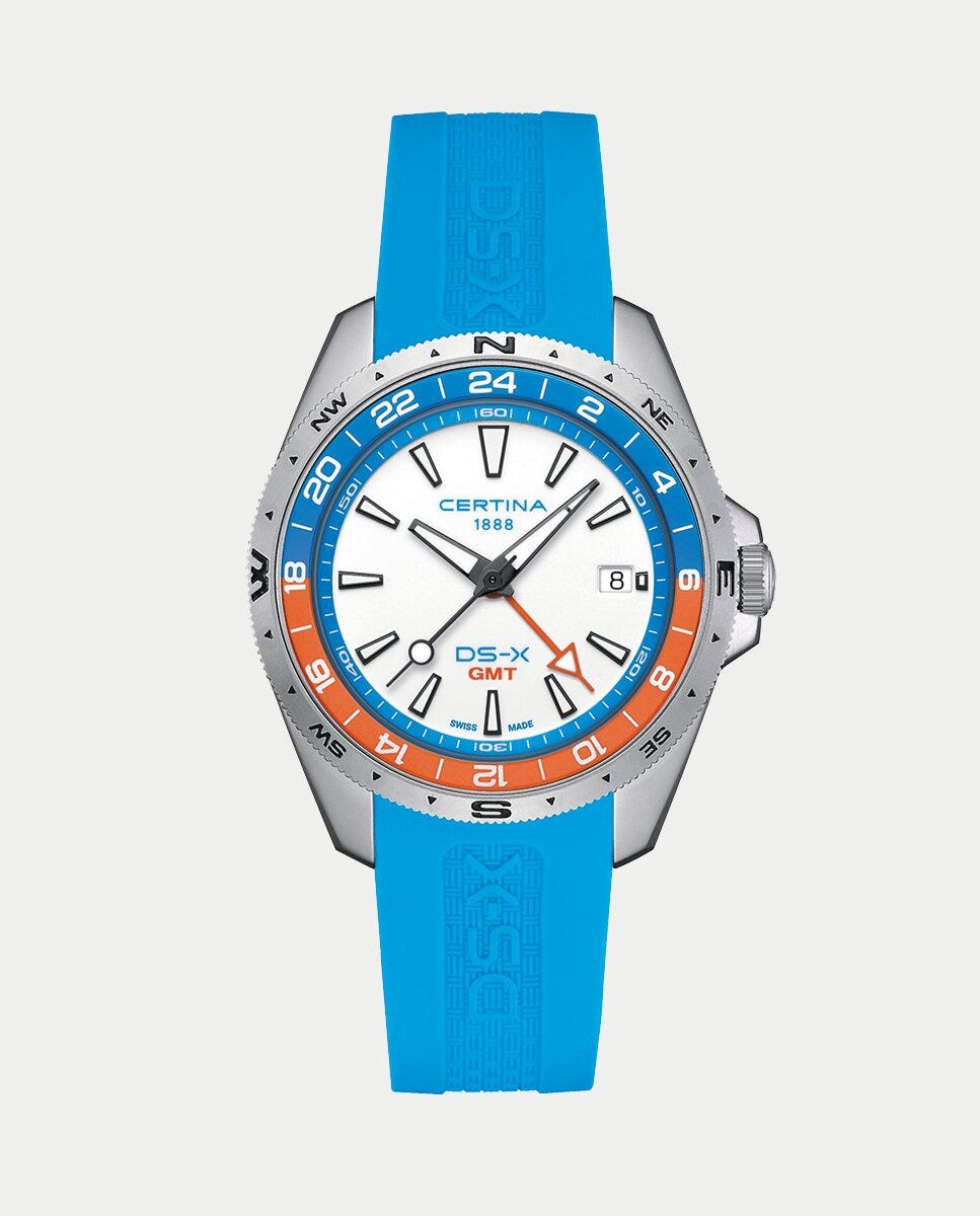 Reloj de hombre DS-X C0474521701100 de caucho azul Plateado-1