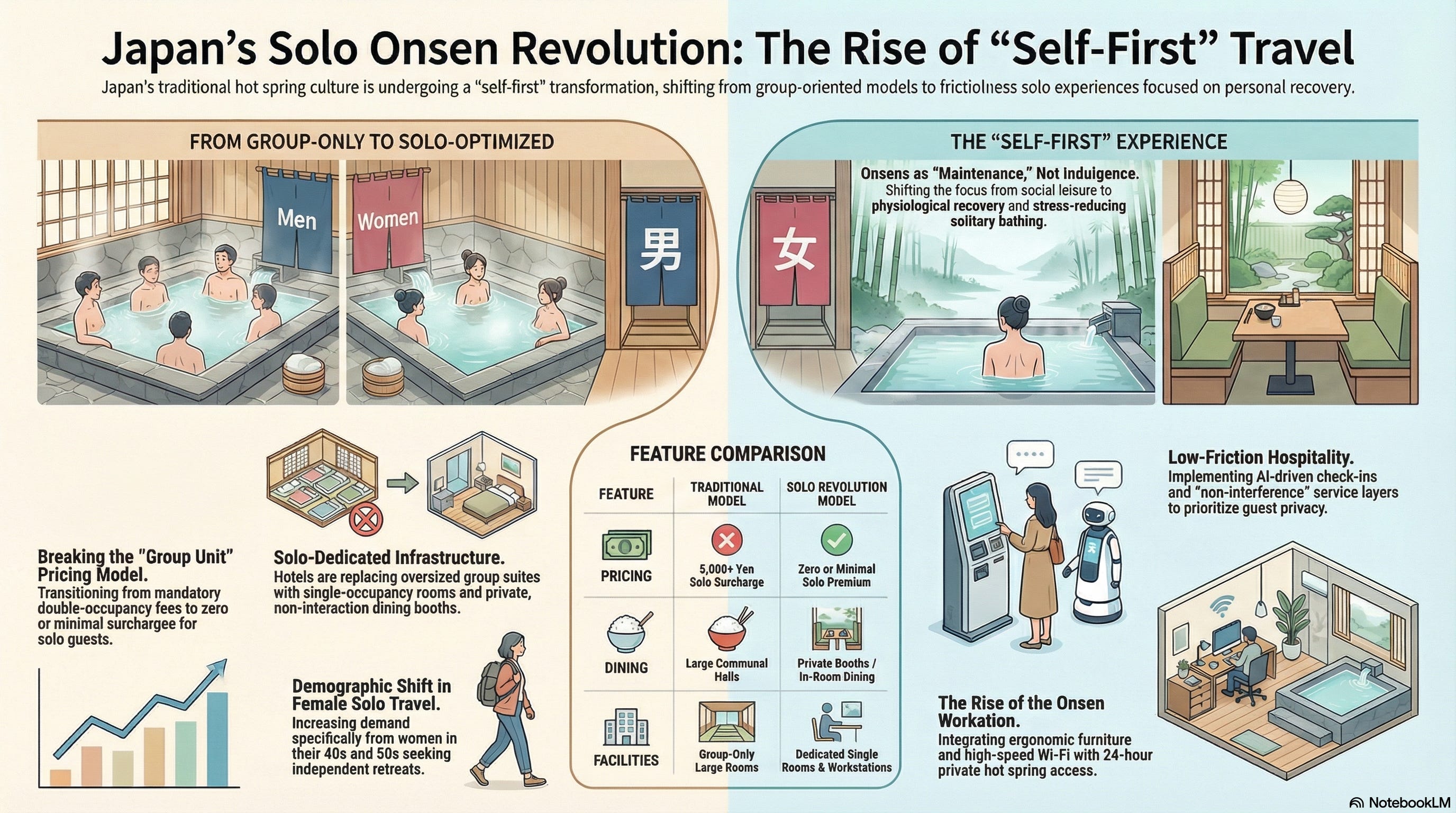 Japan's Solo Onsen Boom: Why “Self-First Travel” Is Redefining Hot