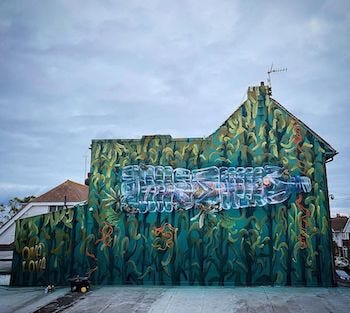 Louis Masai mural in Margate