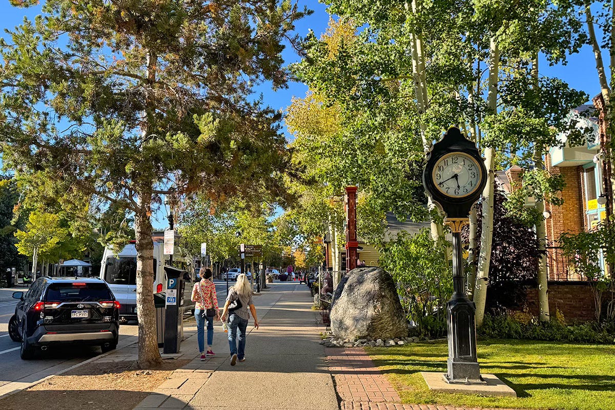 Historic Main Street in Breckenridge in fall