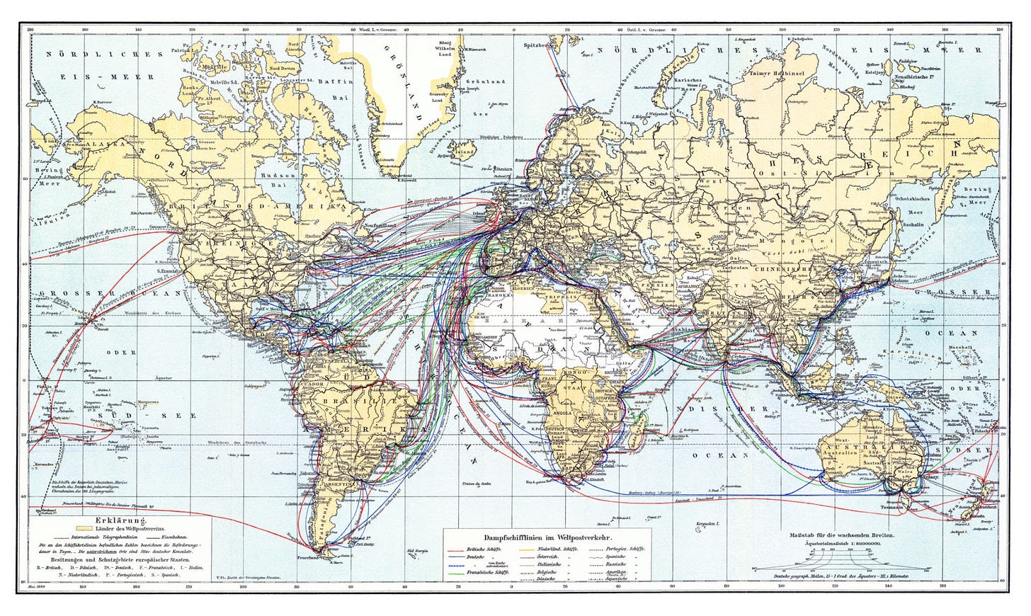 global maritime shipping routes, AI generated
