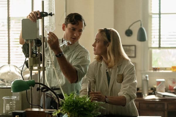 Brie Larson as Elizabeth Zott in the upcoming Apple TV+ adaptation.