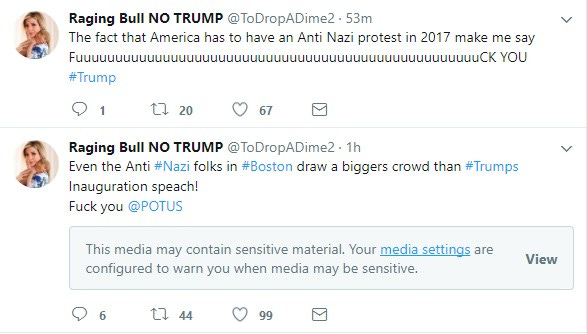 Screenshot of Raging Bull content blocked