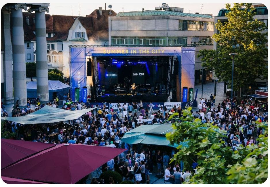 2h auf der grössten Bühne (bisher)