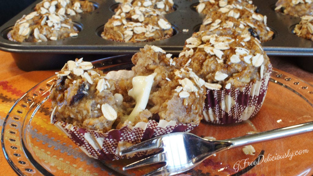 Gluten-Free Cranberry, Toasted Walnut & Oatmeal Muffins Gluten-Free Cranberry, Toasted Walnut & Oatmeal Muffins
