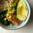 Cajun chicken brown rice nourish bowls