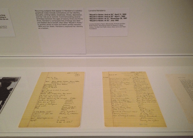 Installation shot of Twice Militant: Lorraine Hansberry’s Letters to “The Ladder” at the Brooklyn Museum. (All photos by author by Hyperallergic.) Installation shot of Twice Militant: Lorraine Hansberry’s Letters to “The Ladder” at the Brooklyn Museum. (All photos by author by Hyperallergic.)
