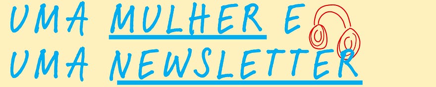 Uma mulher e uma newsletter