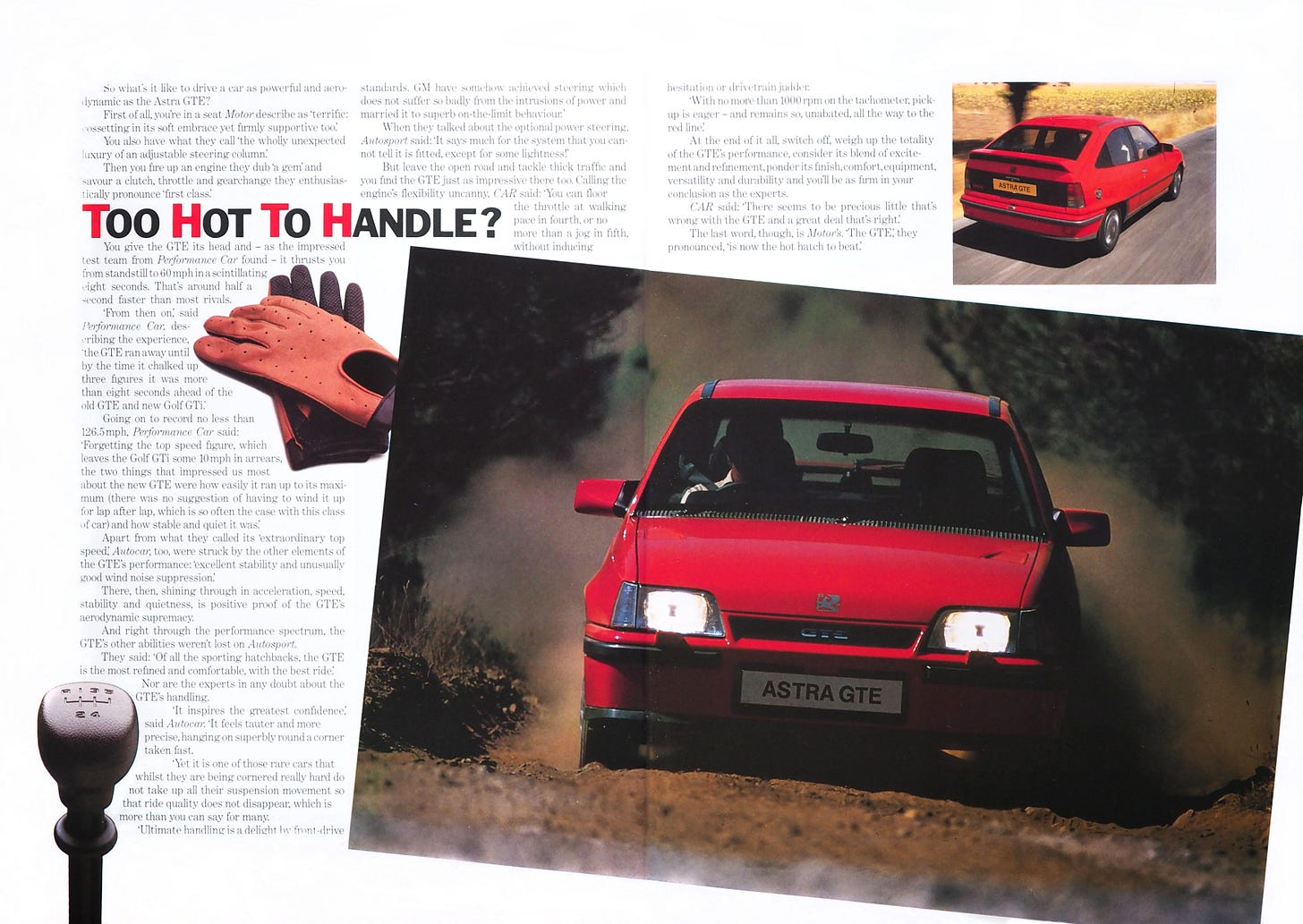 Vauxhall Astra GTE 1984 brochure
