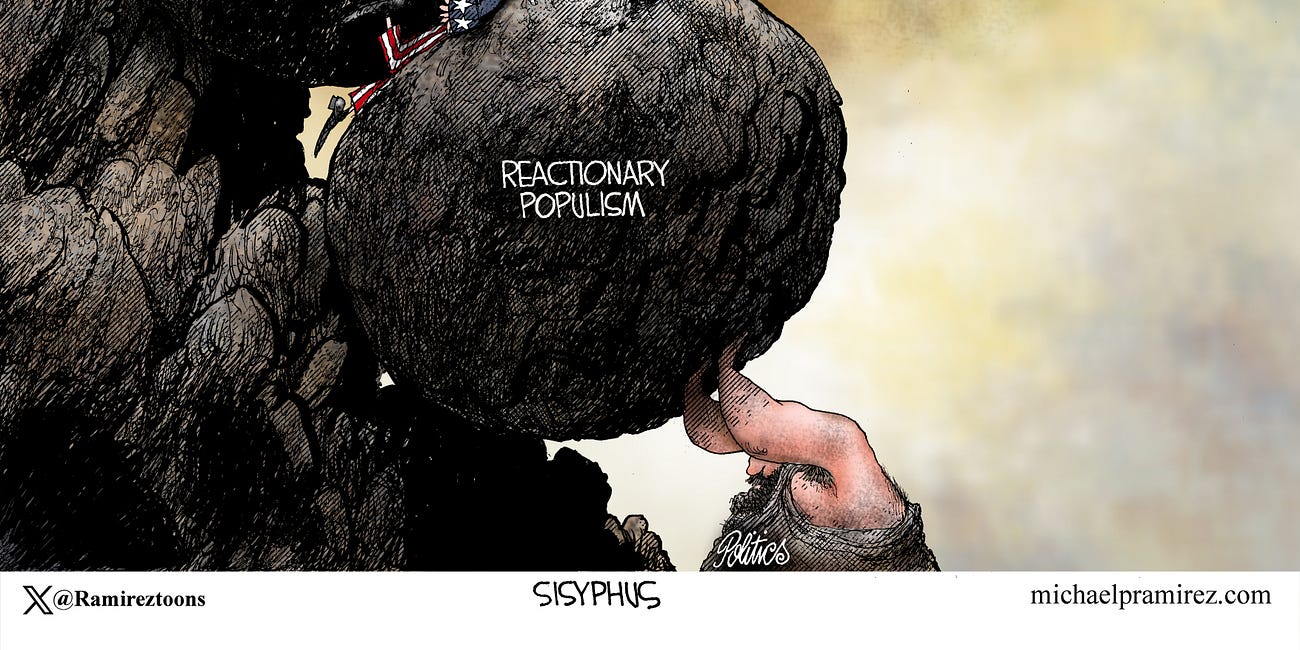 Michael Ramirez: Rock and a Stupid Place 4-13-25