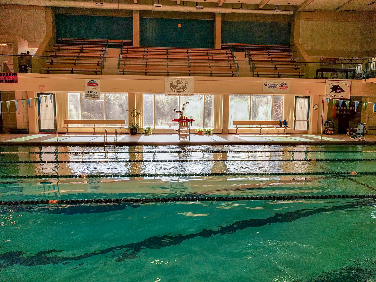 Indoor swimming pool at Mount Wachusetts Community College