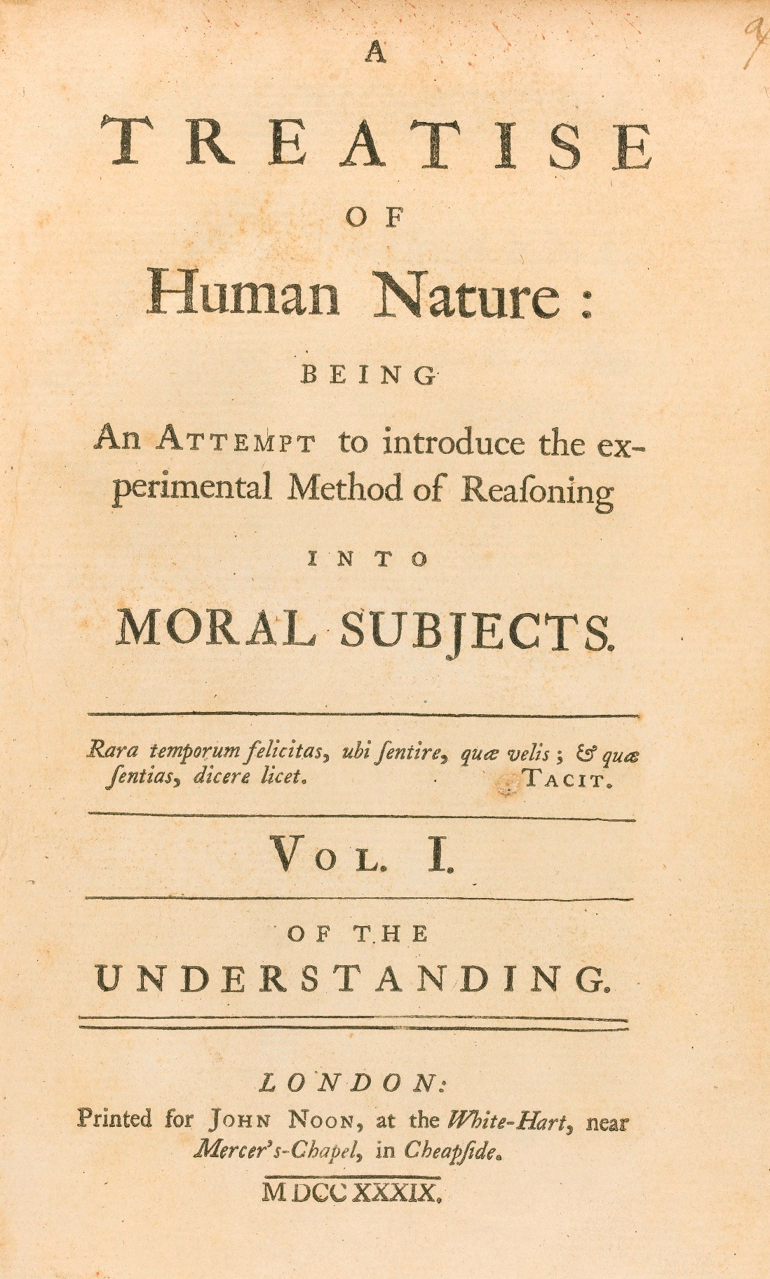 Hume's Treatise