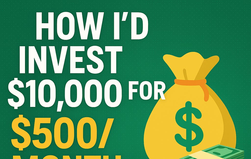 How I’d Invest $10,000 To Eventually Earn $500/Month in Passive Income