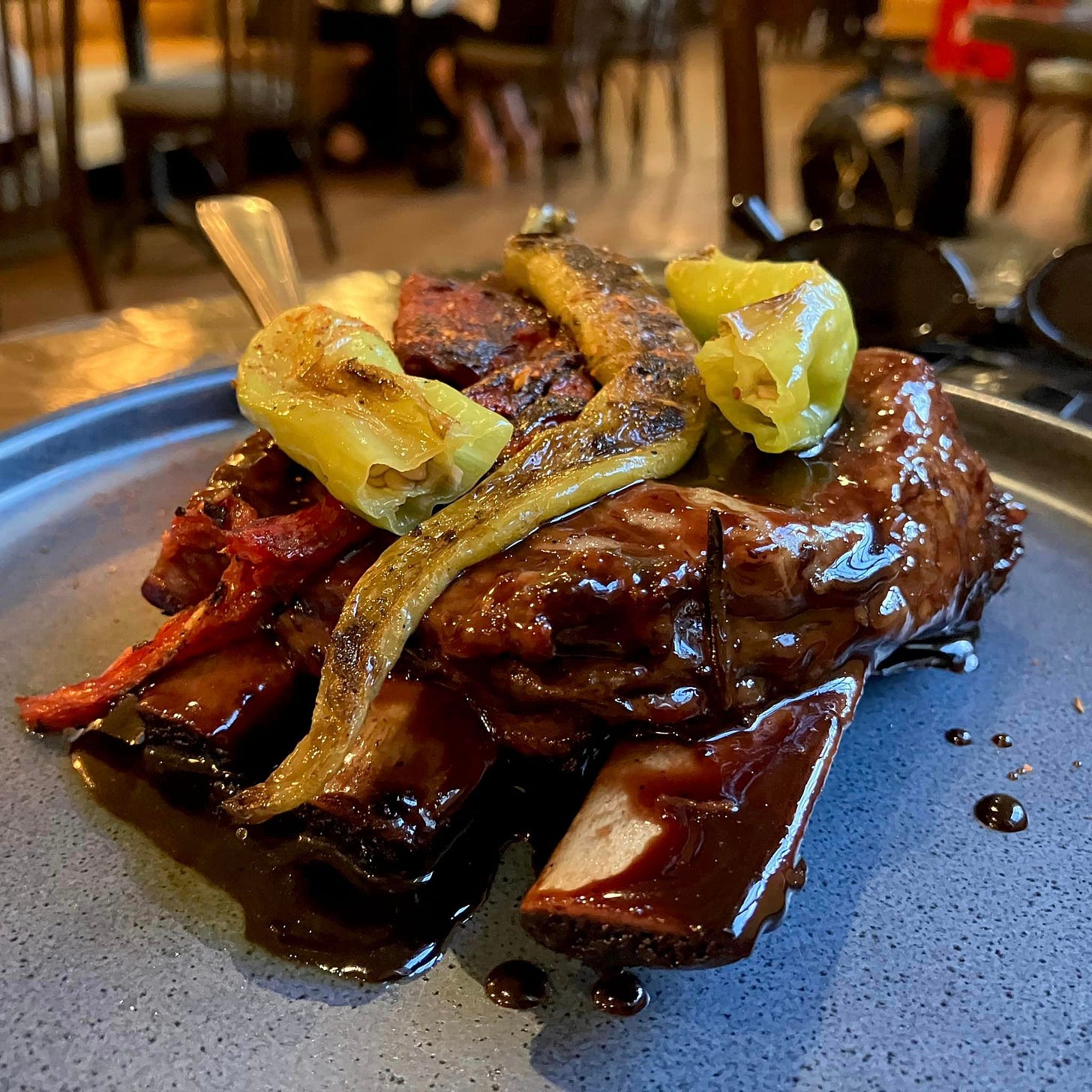 May be an image of ossobuco and steak
