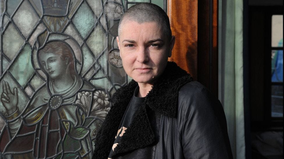 Irish singer and songwriter Sinead O'Connor posed at her home in County Wicklow, Republic Of Ireland on 3rd February 2012 Irish singer and songwriter Sinead O'Connor posed at her home in County Wicklow, Republic Of Ireland on 3rd February 2012