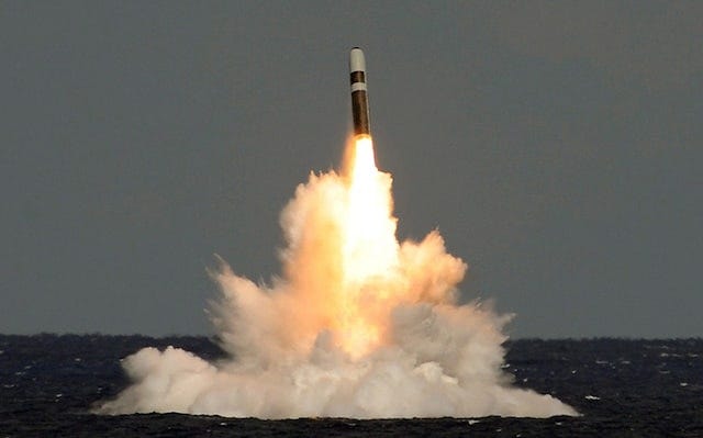 Britain's Trident II D5 missile has a range of 7,000 miles