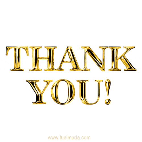 Thank You, Golden Text on white background Thank You, Golden Text on white background
