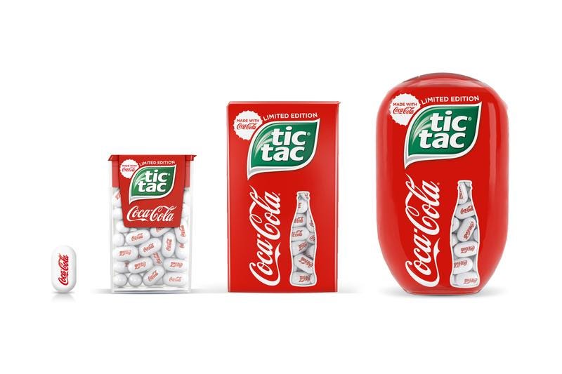 Coca-Cola Tic Tac Limited Edition Release Red White Boxes Info Coca-Cola Tic Tac Limited Edition Release Red White Boxes Info