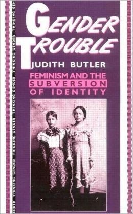 Buchcover Judith Butler, „Gender Trouble", 1990 | 650 plus