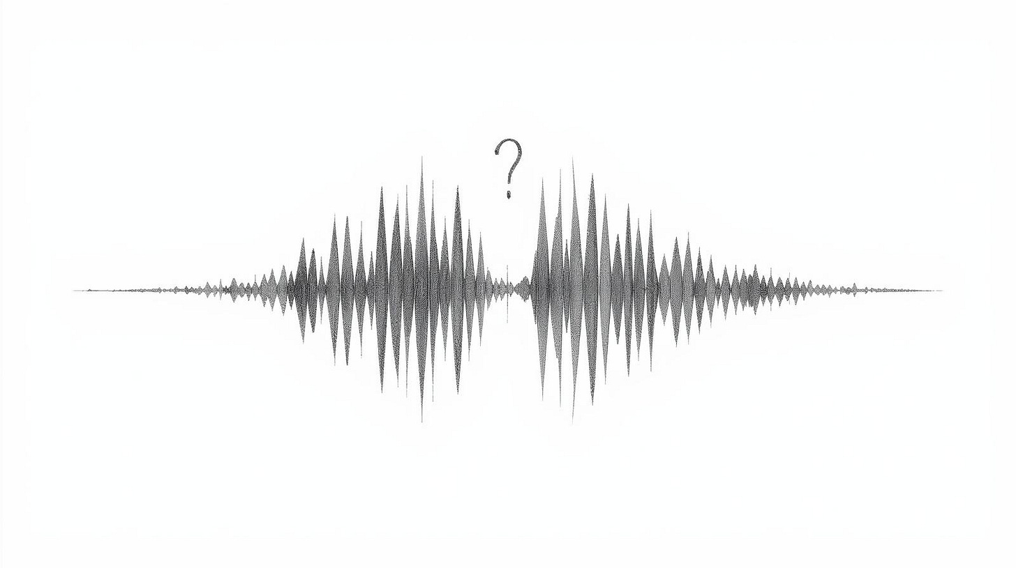 Phone splitting into two identical voice waveforms, impossible to distinguish