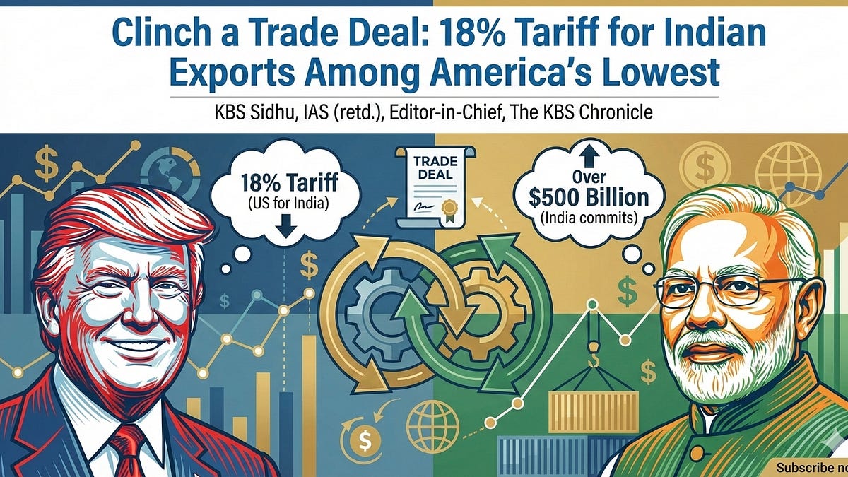India and the U.S. Clinch a Trade Deal: 18% Tariff for Indian Exports ...