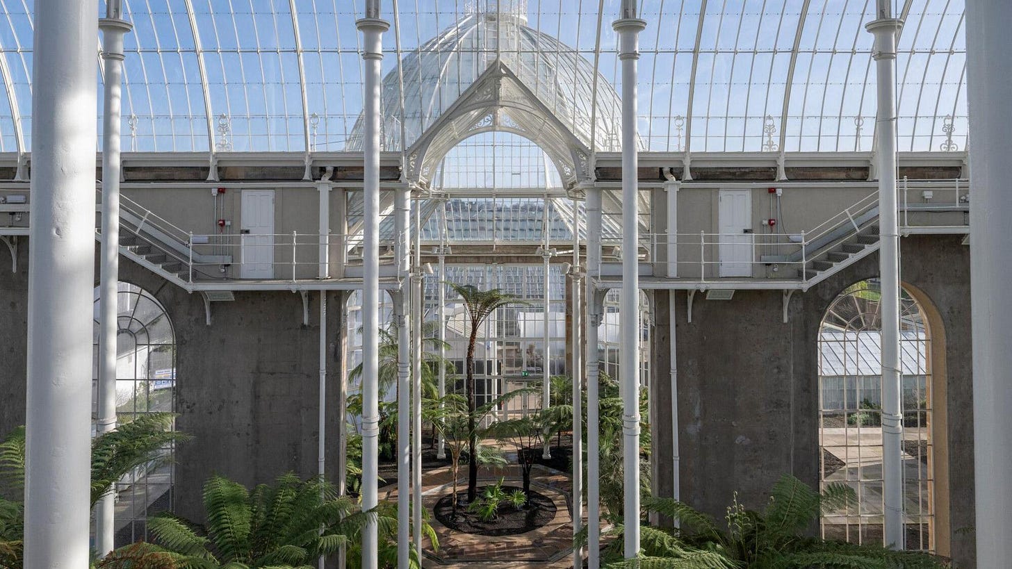 A general view of the planned renovation of the palm houses at the Botanic gardens in edinburgh. A general view of the planned renovation of the palm houses at the Botanic gardens in edinburgh.