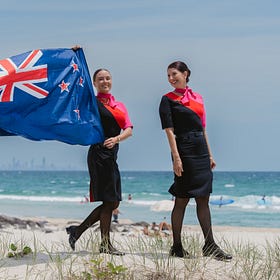 Qantas jets off to the land of the long white cloud