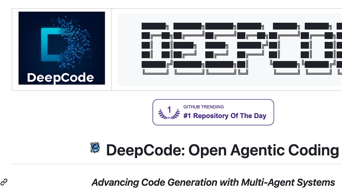 Spotlight: DeepCode - Open Agentic Coding