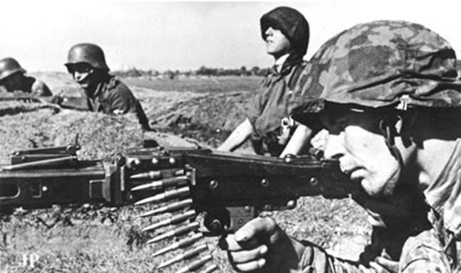 Newsreel of the Estonian and Latvian Waffen-SS Troops in Action (1944) Newsreel of the Estonian and Latvian Waffen-SS Troops in Action (1944)