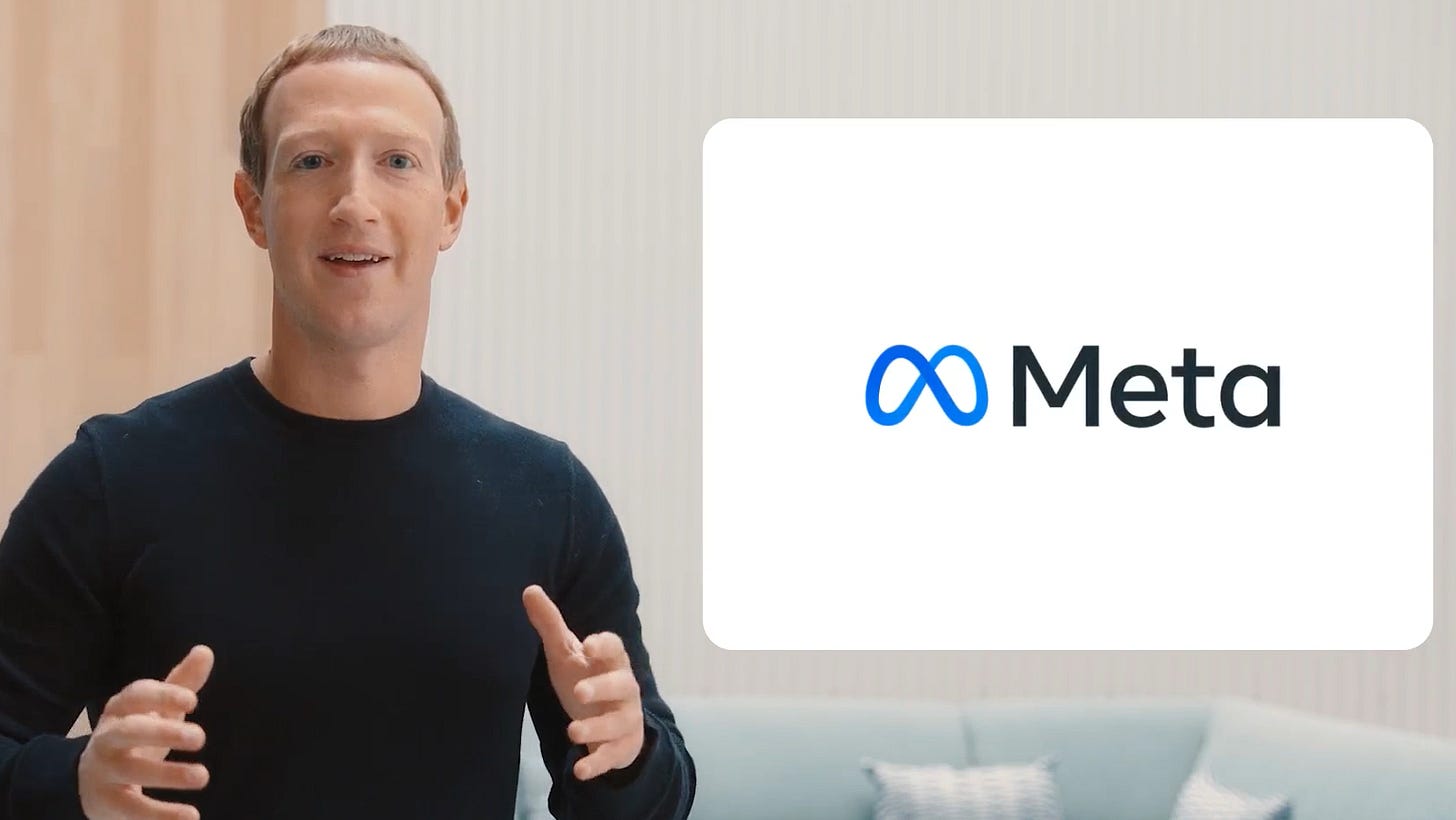 Facebook Changes Corporate Name to 'Meta'