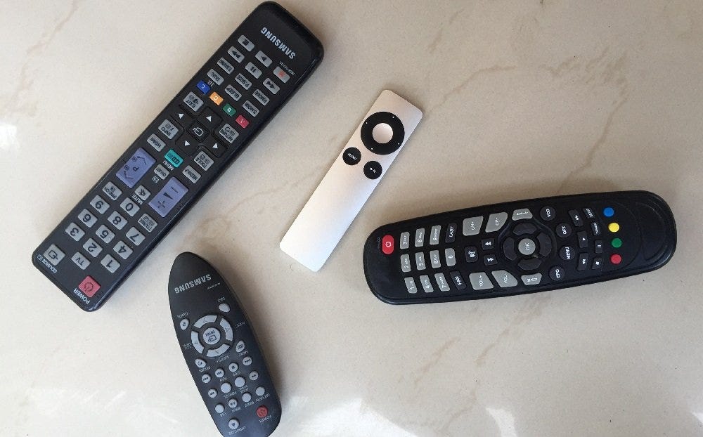 Apple Remote compared to other remotes.